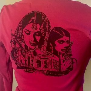 HYSTERIC GLAMOUR - graphic pink long sleeve shirt